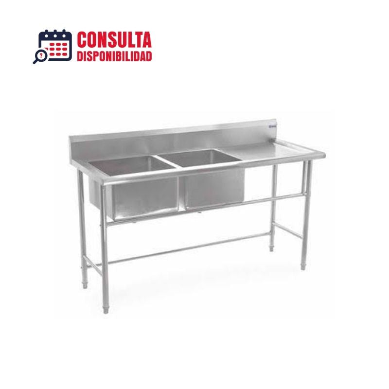 FREGADERO DOBLE MODELO BN-S07 MARCA MIGSA