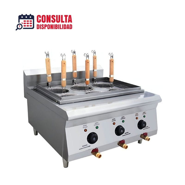 COCEDOR DE PASTAS 6 CANASTILLAS MOD BN600-E605 MARCA MIGSA