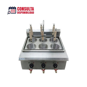 COCEDOR DE PASTAS 6 CANASTILLAS MOD BN600-E605 MARCA MIGSA