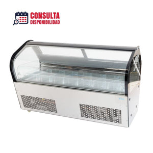Vitrina fría para helados de 6 insertos MIGSA RTD-122L
