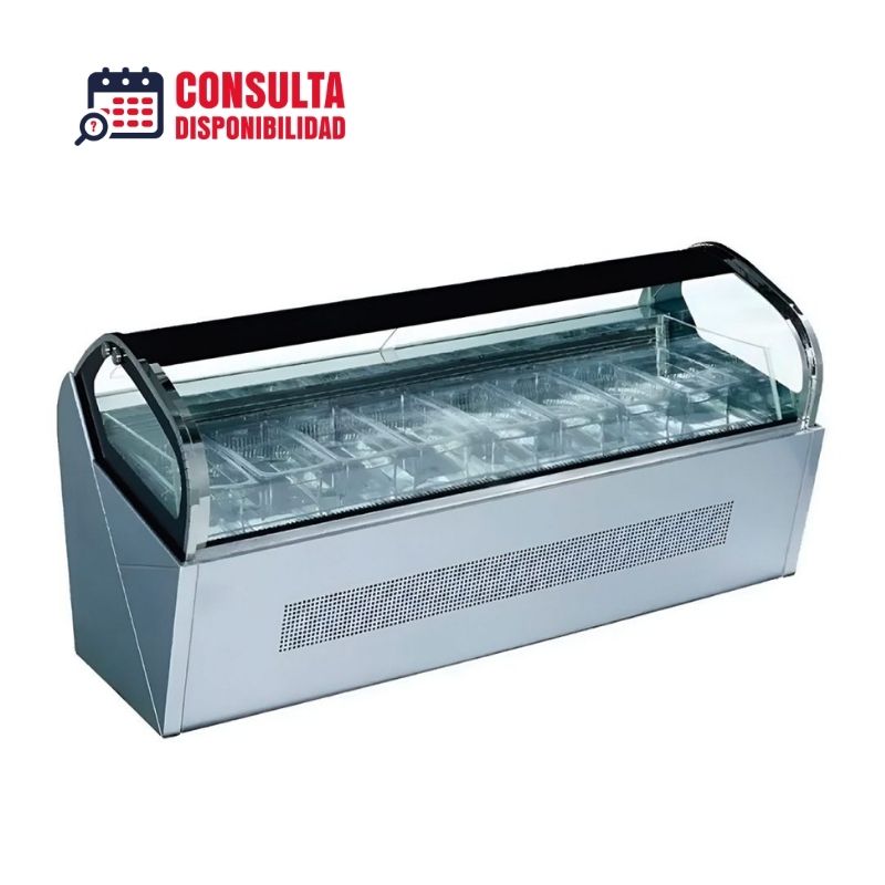 Vitrina fría para helados de 7 insertos MIGSA RTD-142L