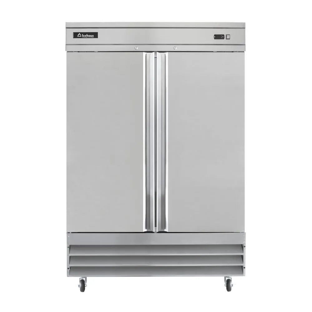 REFRIGERADOR PROFESIONAL VERTICAL EN ACERO INOXIDABLE 2 PUERTAS MODELO RV-2PS-SS-01 MARCA ICEHAUS