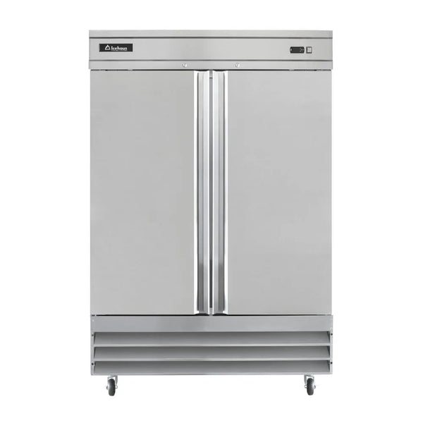 REFRIGERADOR PROFESIONAL VERTICAL EN ACERO INOXIDABLE 2 PUERTAS MODELO RV-2PS-SS-01 MARCA ICEHAUS