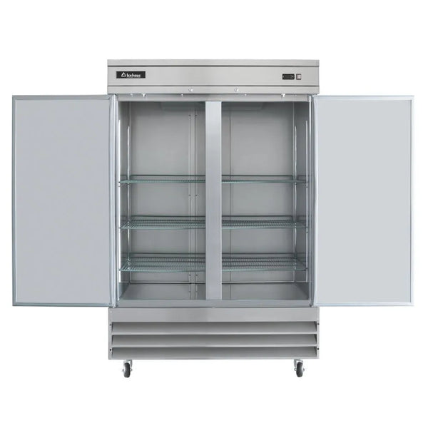REFRIGERADOR PROFESIONAL VERTICAL EN ACERO INOXIDABLE 2 PUERTAS MODELO RV-2PS-SS-01 MARCA ICEHAUS