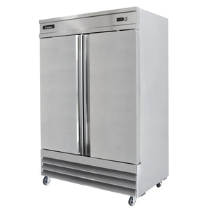 REFRIGERADOR PROFESIONAL VERTICAL EN ACERO INOXIDABLE 2 PUERTAS MODELO RV-2PS-SS-01 MARCA ICEHAUS