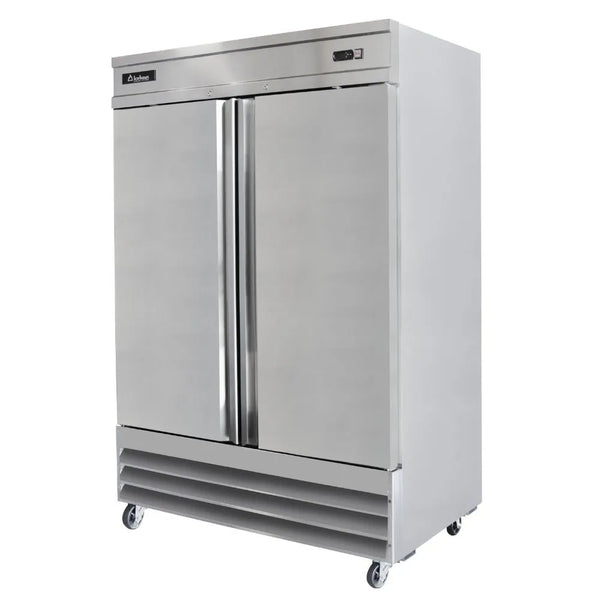 REFRIGERADOR PROFESIONAL VERTICAL EN ACERO INOXIDABLE 2 PUERTAS MODELO RV-2PS-SS-01 MARCA ICEHAUS