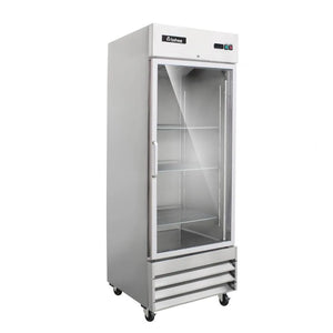 REFRIGERADOR PROFESIONAL 1 PUERTA DE CRISTAL EN ACERO INOXIDABLE MODELO RV-1PC-SS-01 MARCA ICEHAUS