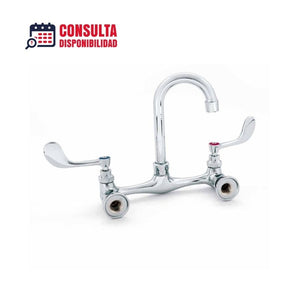 LLAVE MEZCLADORA DE 8" DE PARED CON ALETAS LARGAS 1/4 DE VUELTA MODELO BXF-KW5G MARCA  MIGSA