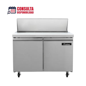 MESA REFRIGERADA PARA ENSALADAS 2 PUERTAS MODELO ME-2P-SS-01 MARCA ICEHAUS
