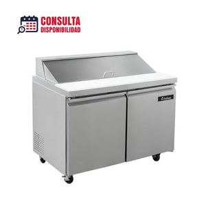 MESA REFRIGERADA PARA ENSALADAS 2 PUERTAS MODELO ME-2P-SS-01 MARCA ICEHAUS