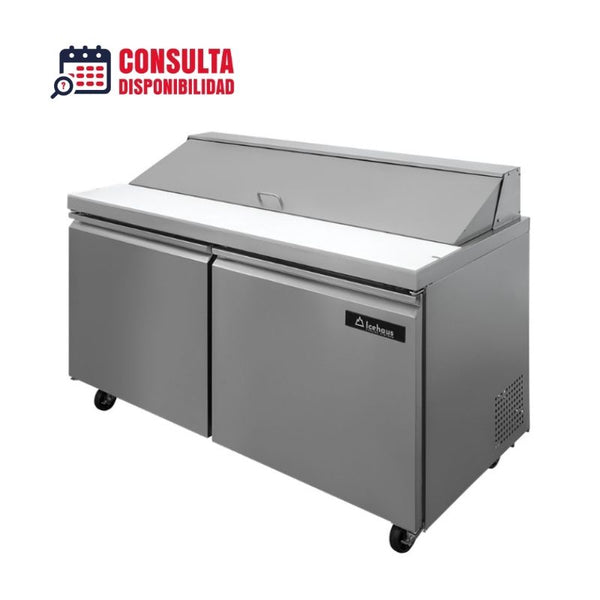 MESA PARA ENSALADAS 2 PUERTAS MOD ME-2P-SS-02 MARCA ICEHAUS