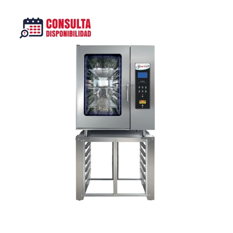 Horno de convección a gas SANSON HSPU Capacidad para 8 charolas panaderas de 45 X 65 centimetros