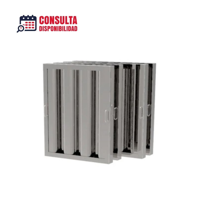 KIT DE FILTROS TIPO LABERINTO PARA CAMPANA DE 8FT MODELO KIT-FILTERS-8 MARCA DRAGO