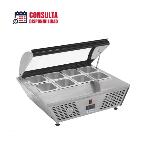 BASE REFRIGERADA DE MESA 8 INSERTOS MODELO RTW-67L MARCA MIGSA