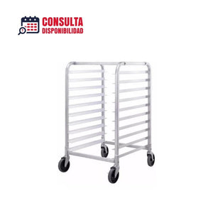 CARRO ESPIGUERO DE 10 CHAROLAS MODELO 6063-T1 MARCA MIGSA