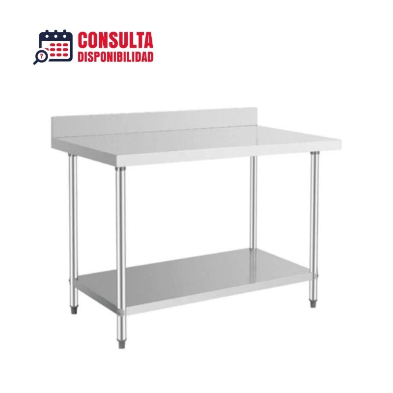 MESA DE TRABAJO MODELO KING MTL-100 ACER INOXIDABLE CALIBRE 18 MARCA DRAGO