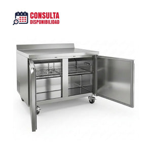 MESA DE TRABAJO CONGELADA DE 2 PUERTAS MOD MTC-2P-SS-02 MARCA ICEHAUS