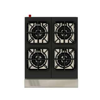 PARRILLA INDUSTRIAL DE 4 QUEMADORES MODELO PCV-4 MASTER MARCA CORIAT