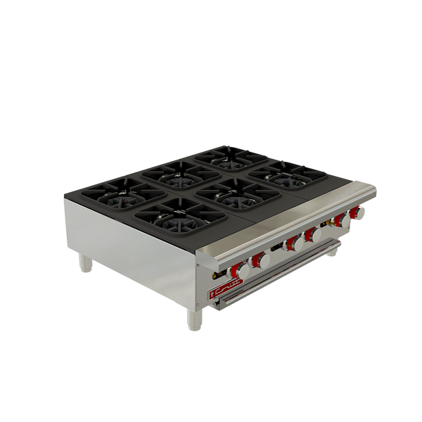 PARRILLA INDUSTRIAL DE 6 QUEMADORES MODELO PCV-6 MASTER MARCA CORIAT