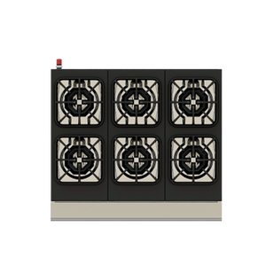 PARRILLA INDUSTRIAL DE 6 QUEMADORES MODELO PCV-6 MASTER MARCA CORIAT