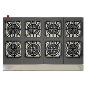 PARRILLA DE 8 QUEMADORES MODELO PCV-8 MASTER MARCA CORIAT