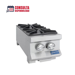 PARRILLA SANSON SS2Q 2 QUEMADORES TIPO HELICE 5.5 De HIERRO FUNDIDO De 33,000 Btu