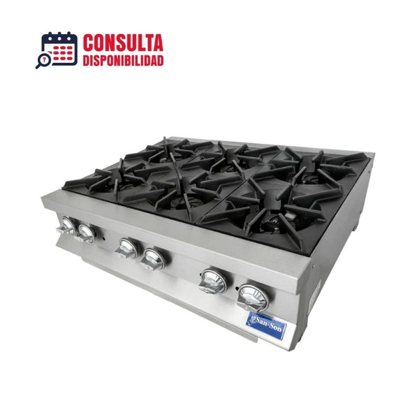 PARRILLA DE 6 QUEMADORES MODELO SS6Q MARCA SAN-SON