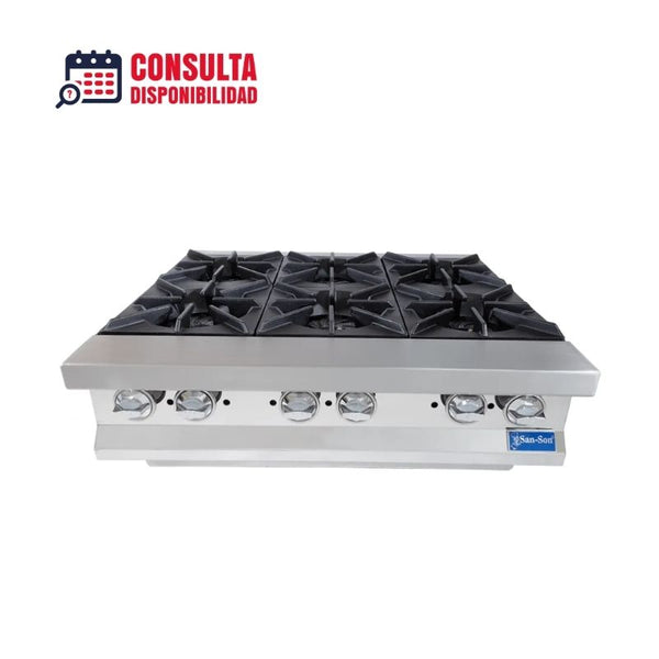 PARRILLA DE 6 QUEMADORES MODELO SS6Q MARCA SAN-SON