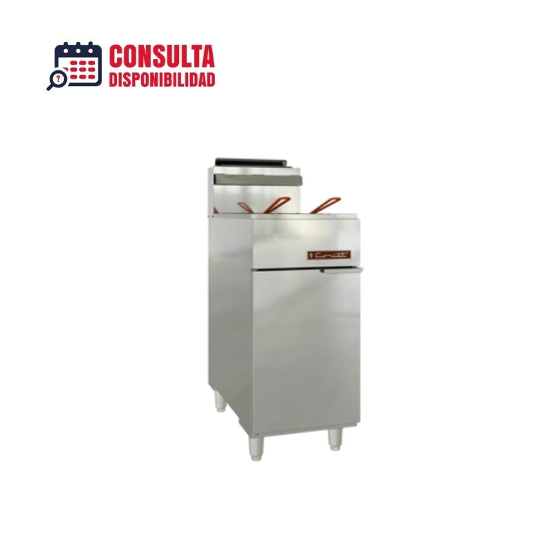 FREIDORA INDUSTRIAL A GAS 25.5LTS MODELO TURBO-25.5-4Q HD MARCA CORIAT