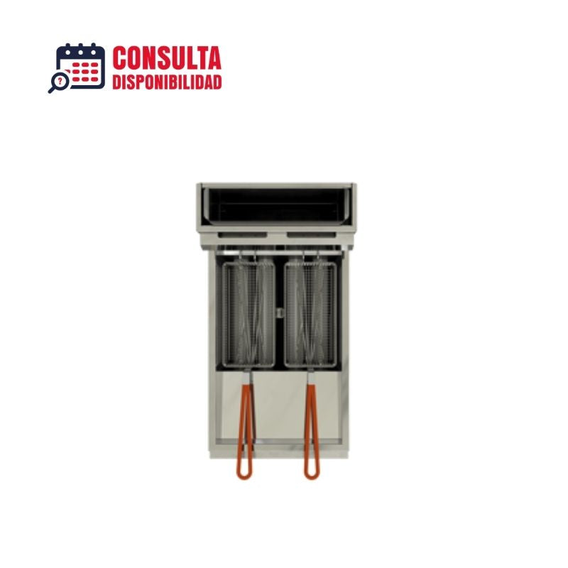 FREIDORA INDUSTRIAL A GAS 25.5LTS MODELO TURBO-25.5-4Q HD MARCA CORIAT