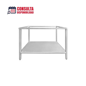 BASE TUBULAR DE ACERO INOXIDABLE PARA PARRILLA MODELO B/EM3 MARCA INTERNATIONAL 90 X 64 X 66 Cm