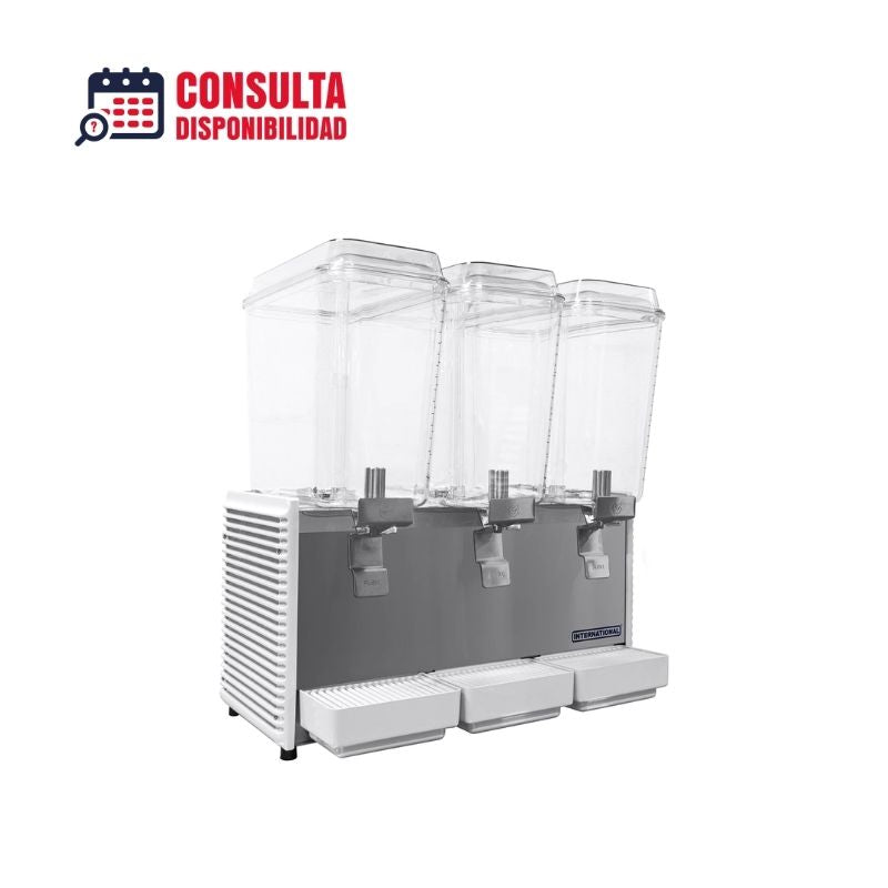 DISPENSADOR DE BEBIDAS REFRIGERADO DE 3 TAZONES MODELO D354VECA MARCA INTERNATIONAL