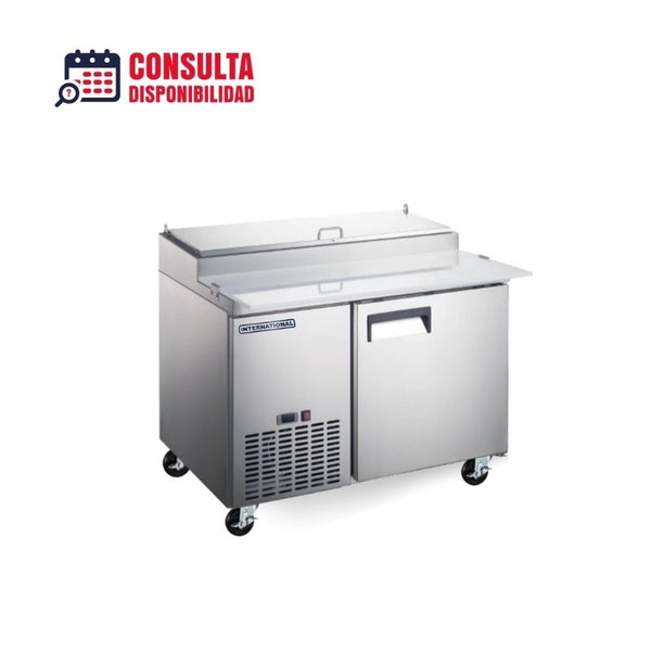 MESA REFRIGERADA DE PREPARACION DE PIZZA 1 PUERTA 10 PIES MODELO INT/MPP-1P-AI  MARCA  INTERNATIONAL