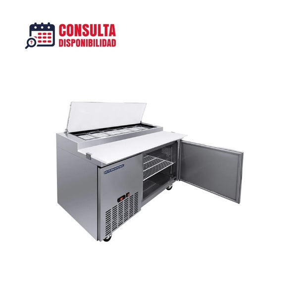 MESA REFRIGERADA DE PREPARACION DE PIZZA 1 PUERTA 10 PIES MODELO INT/MPP-1P-AI  MARCA  INTERNATIONAL