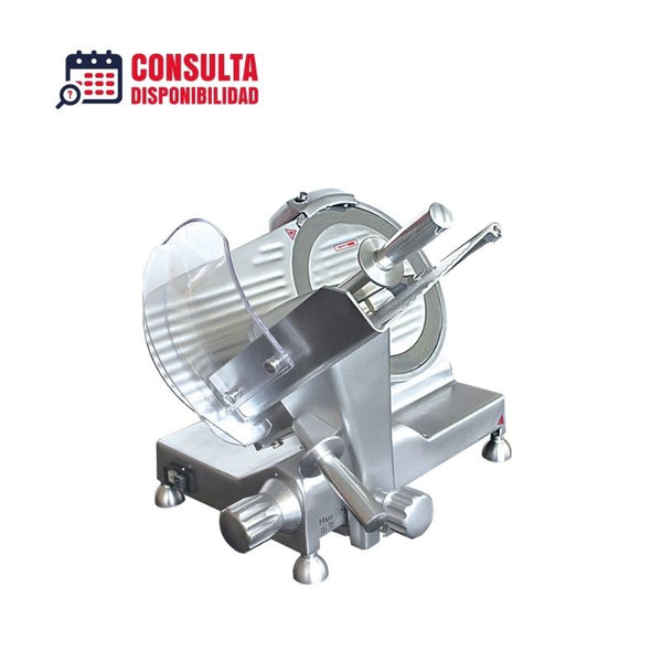 Rebanadora con cuchilla de banda 30cm 1/3HP Modelo REB-300-B Marca DRAGO Medidas 57.6 x 49 x 42.7 cm