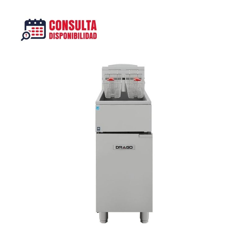 FREIDORA INDUSTRIAL A GAS 18LTS MODELO GFR-335-09 FG-17 RS E  MARCA DRAGO
