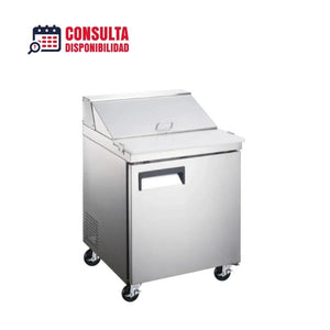 MESA DE PREPARACIÓN DE SÁNDWICHES Y ENSALADAS 1 PUERTA 7 PIES MODELO INT/MPE-1P-AI MARCA INTERNATIONAL