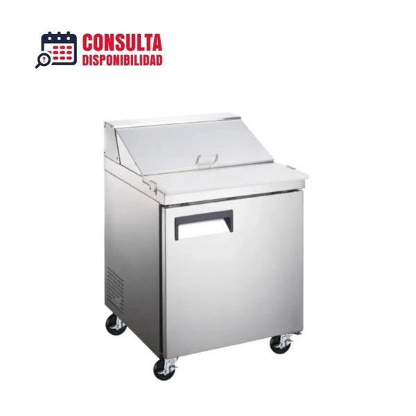 MESA DE PREPARACIÓN DE SÁNDWICHES Y ENSALADAS 1 PUERTA 7 PIES MODELO INT/MPE-1P-AI MARCA INTERNATIONAL