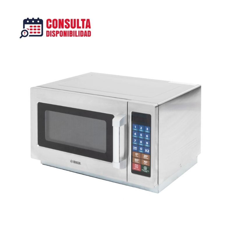 Horno de microondas comercial digital MIGSA MC12D Menú digital con tiempos programados hasta 60 minutos