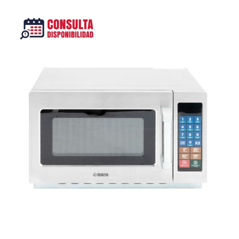 Horno de microondas comercial digital MIGSA MC12D Menú digital con tiempos programados hasta 60 minutos