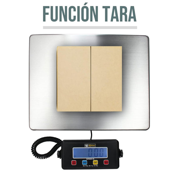 BÁSCULA DE PAQUETERÍA 100KG MODELO BAPAQUE-100 MARCA RHINO