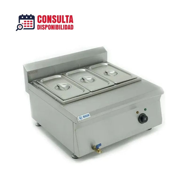 Baño maria electrico MIGSA BN600-E607 4 divisiones con insertos y tapas