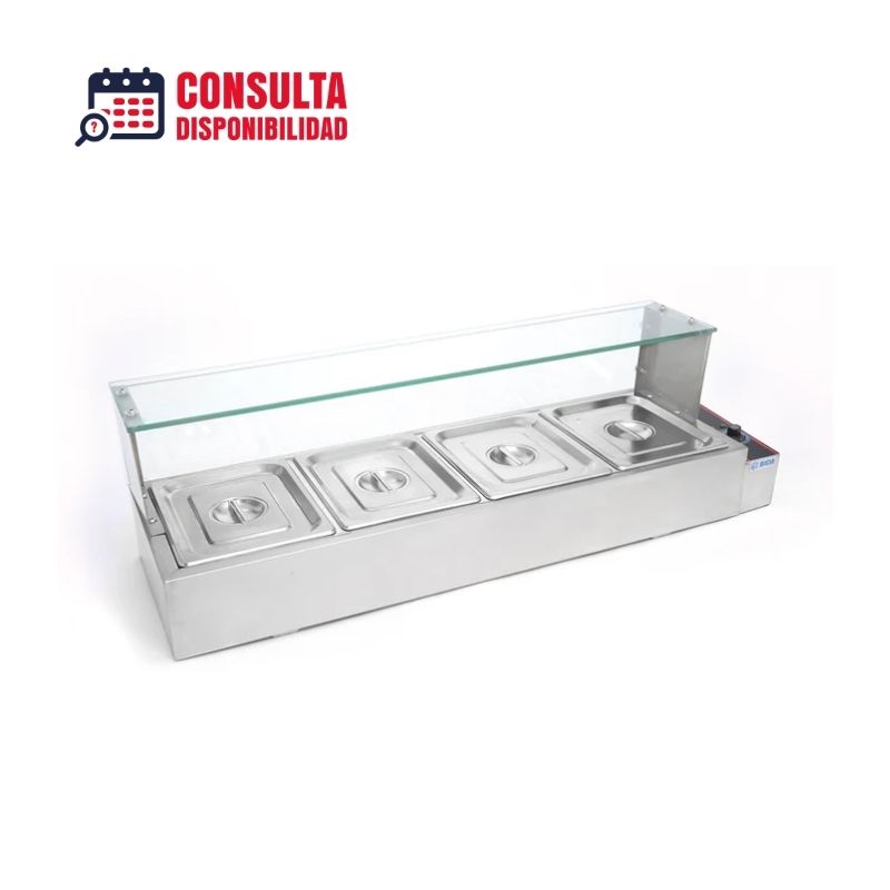 BAÑO MARIA ELÉCTRICO DE 4 INSERTOS MODELO BN-B23 MARCA MIGSA