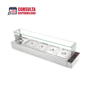 BAÑO MARIA ELECTRICO 5 INSERTOS MODELO BN-B24 MARCA MIGSA