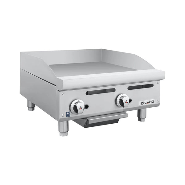 PLANCHA A GAS DE 2 QUEMADORES MODELO PG-2 / GPPL-02-00 MARCA DRAGO