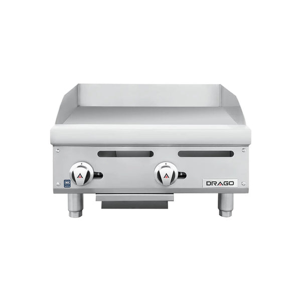 PLANCHA A GAS DE 2 QUEMADORES MODELO PG-2 / GPPL-02-00 MARCA DRAGO