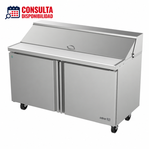 MESA REFRIGERADA PARA ENSALADAS 2 PUERTAS MODELO APTS 60 16 HC MARCA ASBER