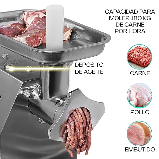 MOLINO DE CARNE MODELO MOCA-12 MARCA RHINO