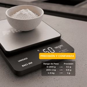 BÁSCULA DIGITAL DE PRECISIÓN DE 0.1G MODELO BACI-3M MARCA RHINO
