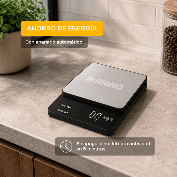 BÁSCULA DIGITAL DE PRECISIÓN DE 0.1G MODELO BACI-3M MARCA RHINO